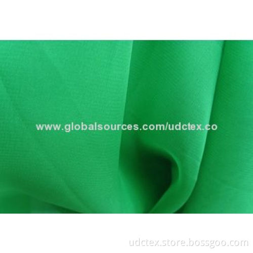 68/75/100/150D Azo-free and Plain-dyed Polyester Chiffon Fabric, Available in White